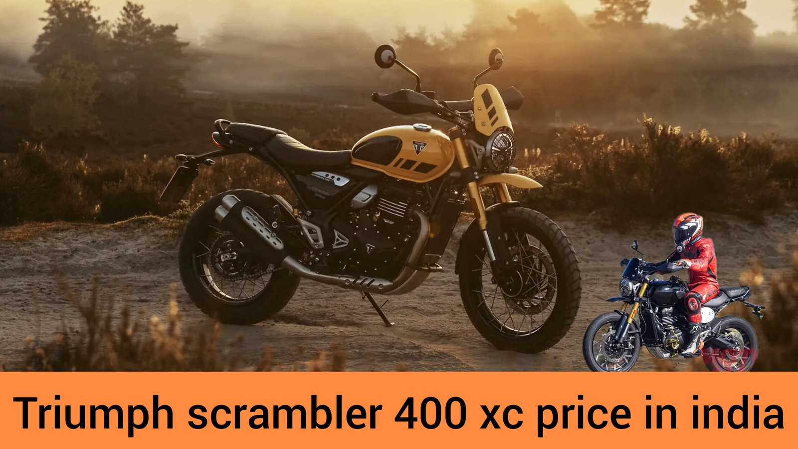 Triumph scrambler 400 xc price in india