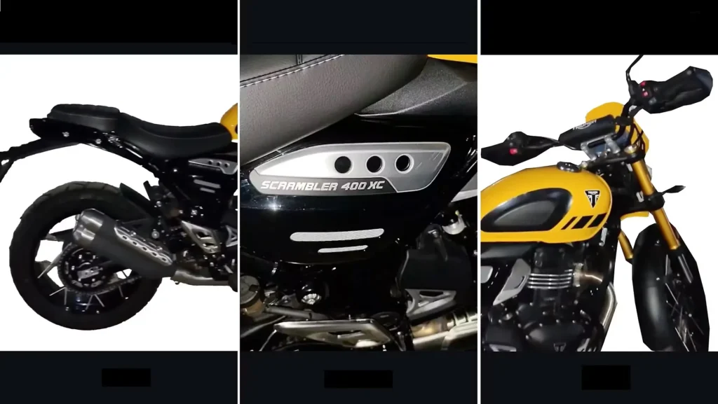 Triumph scrambler 400 xc price in india