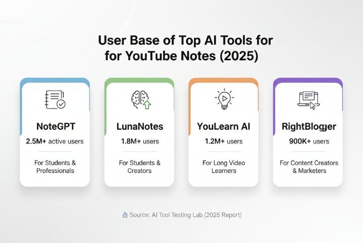 best AI tools to generate notes for YouTube videos