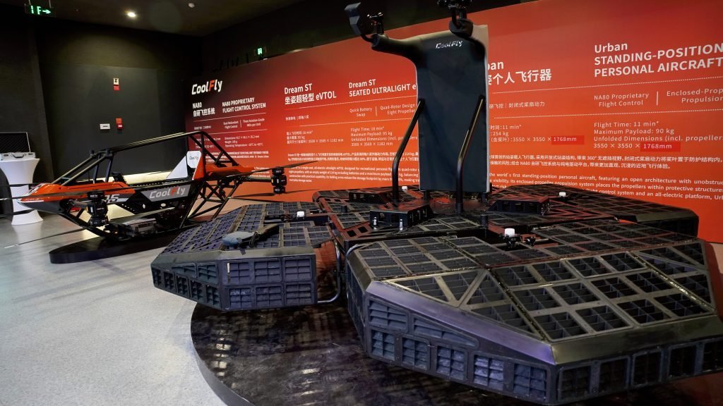 Standing eVTOL commuter