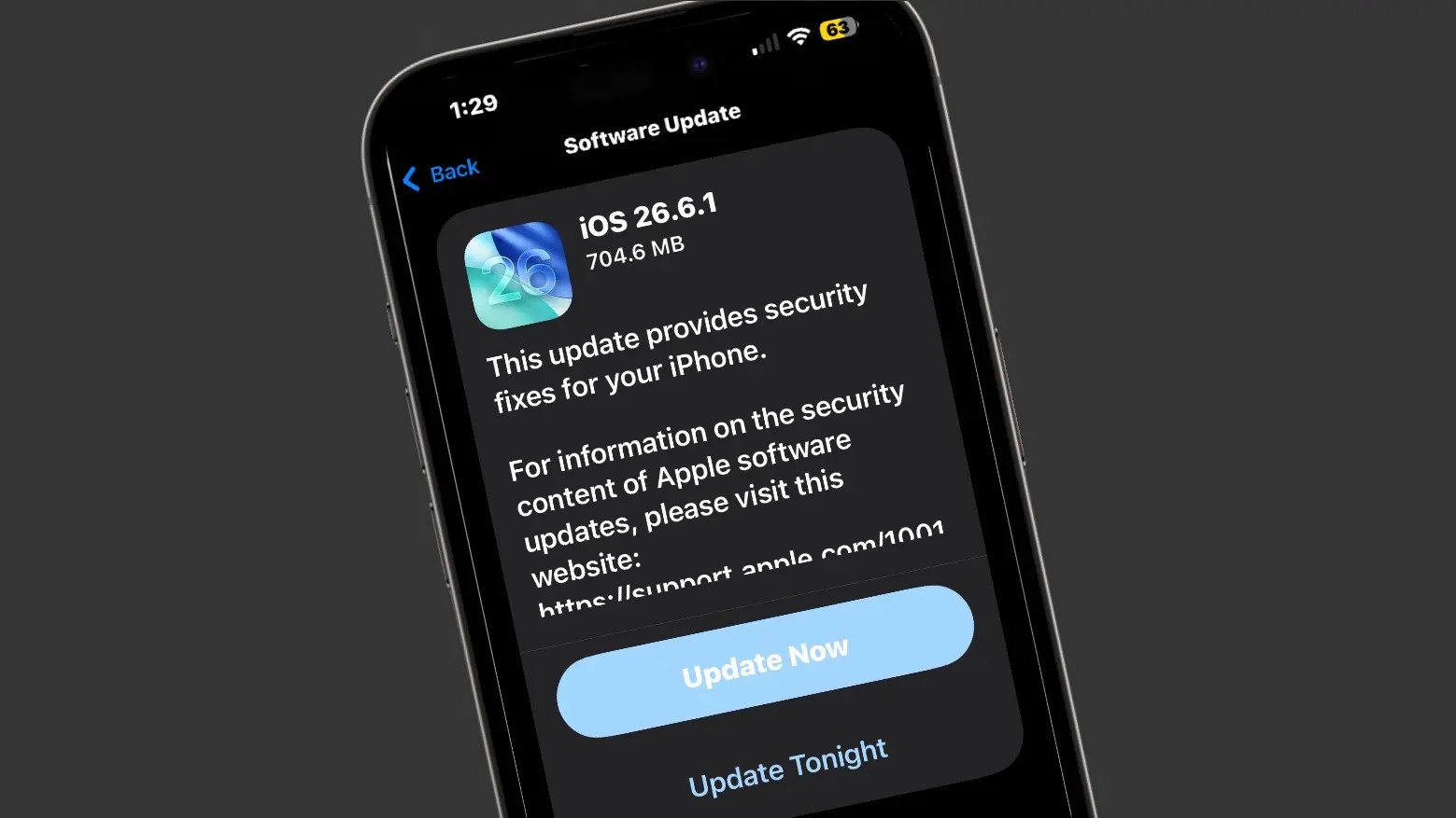 Update Immediately iPhone WebKit Patch
