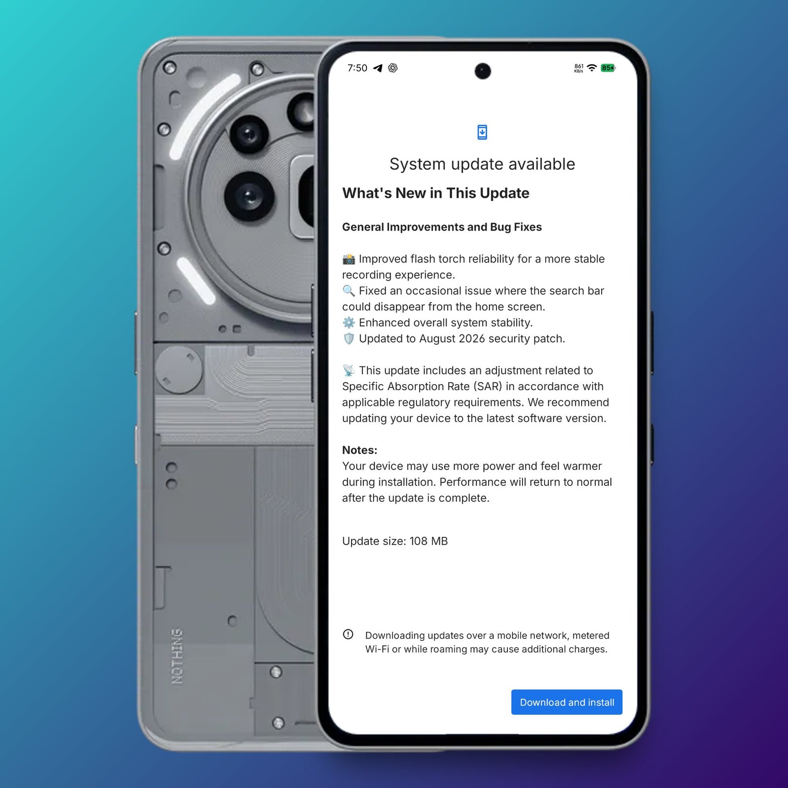 Nothing phones Android 17 update