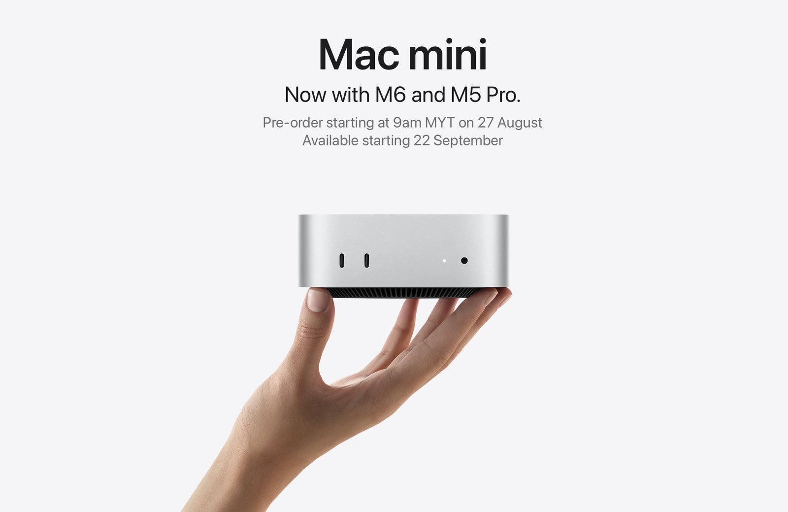 Apple M6 Mac mini form factor