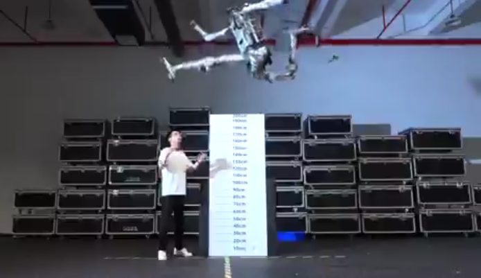 Unitree high-speed robot jumping performance specs