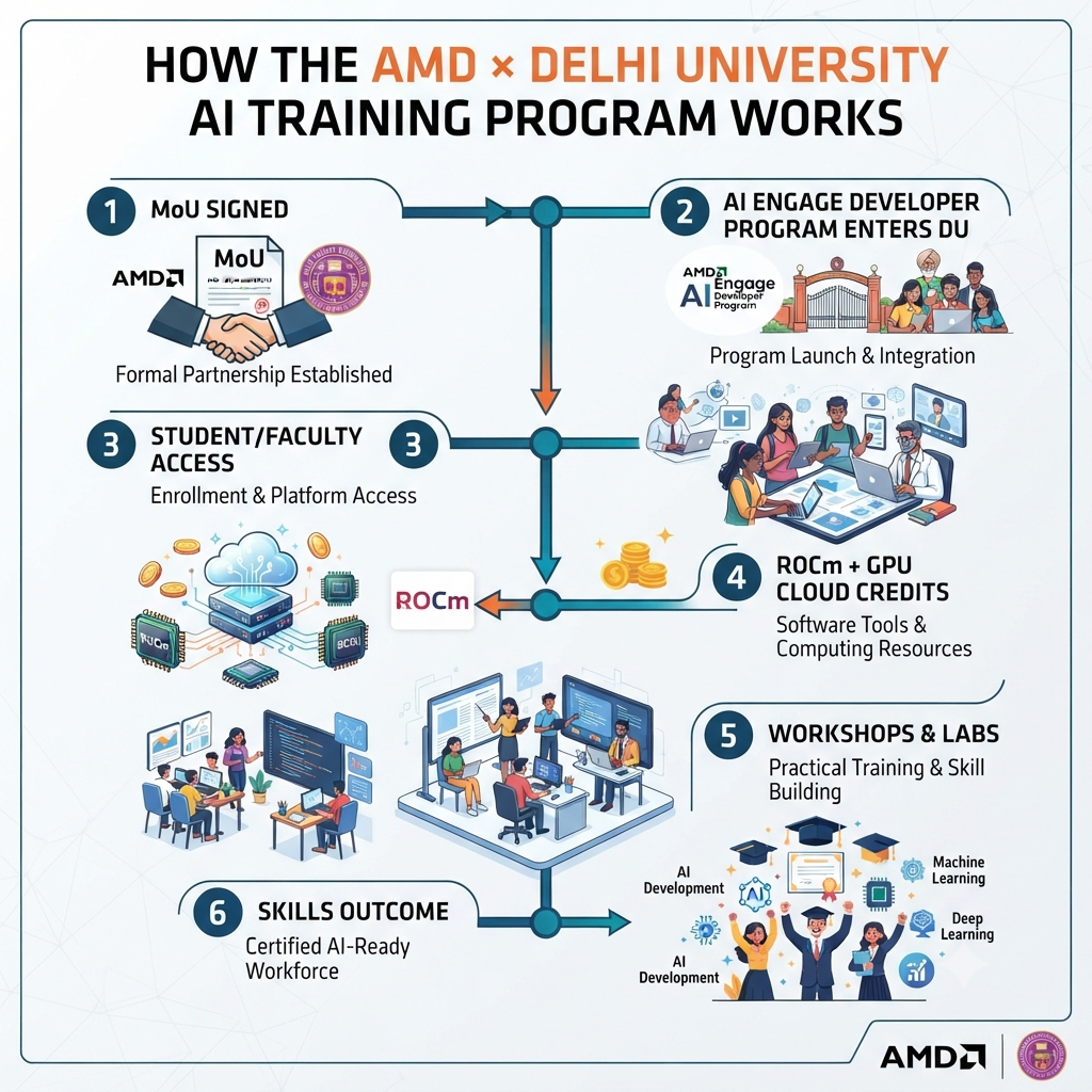 AMD and Delhi University Team Up to Train 10,000 Students in AI