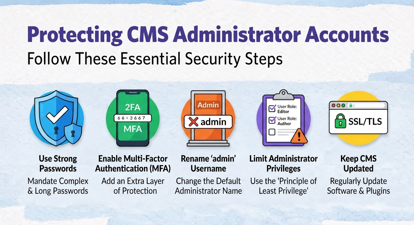 Protecting CMS Administrator Accounts