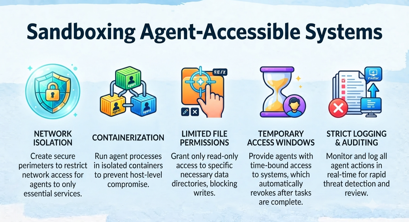 Sandboxing Agent-Accessible Systems